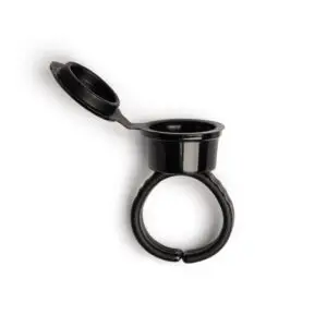 The Perma - Contenedor de taza con forma de anillo (50 unidades), color negro